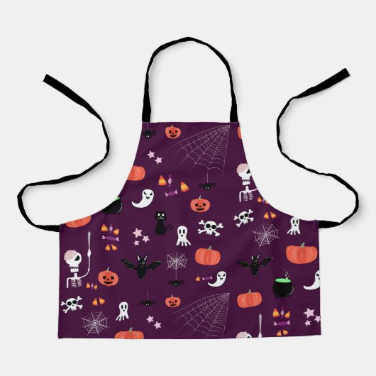 Süße unheimliche Halloween-Kunst Schürze (Vorderseite)
