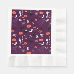 Süße unheimliche Halloween-Kunst Serviette