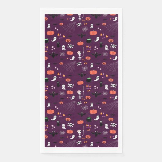 Süße unheimliche Halloween-Kunst Serviette (Vorderseite)