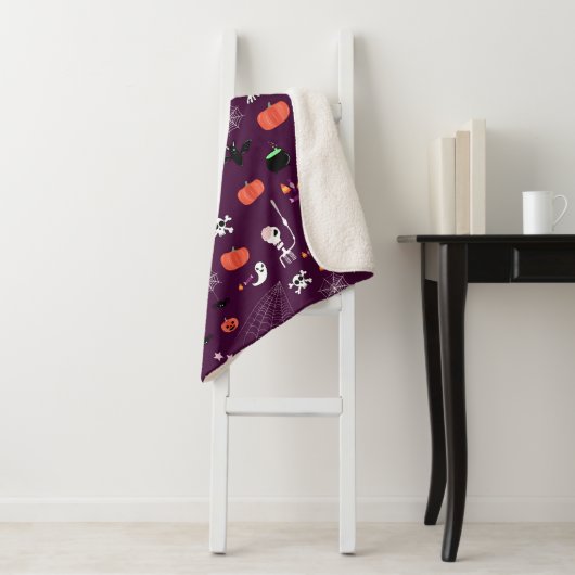Süße unheimliche Halloween-Kunst Sherpadecke (Beispiel)