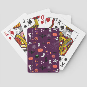 Süße unheimliche Halloween-Kunst Spielkarten