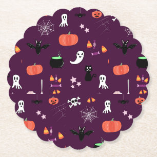 Süße unheimliche Halloween-Kunst Untersetzer