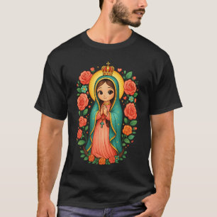 Süße Unsere Liebe Frau von Guadalupe Floral Meican T-Shirt