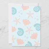 Süße unter dem Meer Einladung zum Geburtstag (Rückseite)