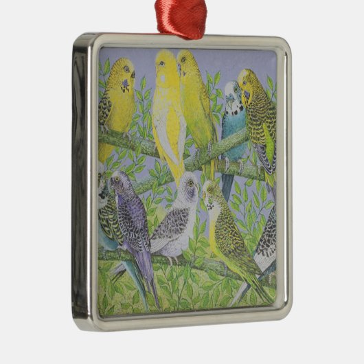 Süße Unterhaltung Silbernes Ornament (Rechts)