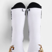 süße, unzufriedene Gepardin Socken (Oben)