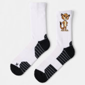süße, unzufriedene Gepardin Socken (Links)