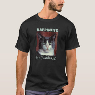 Süße Uxedo-Katzen-Glück ist eine Uxedo-Ka T-Shirt