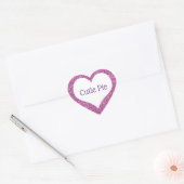 Süsse Valentine Custom Conversation Hearts Herz-Aufkleber (Umschlag)