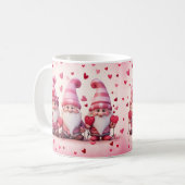 Süße Valentins-Gnom-Tasse Kaffeetasse (Vorderseite Links)