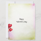 Süße Valentinsboutique-Paarmönche Flach Karte (Rückseite)