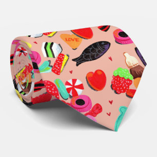 Süße Valentinskarten, du bist so süß rosa Süßigkei Krawatte