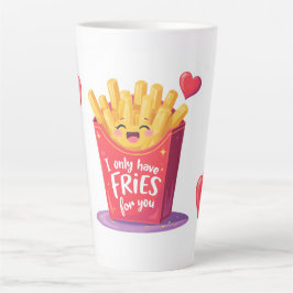 Süße Valentinstag-Fritten-Pun Milchtasse