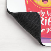 Süße Valentinstag-Fritten-Pun Mousepad (Ecke)