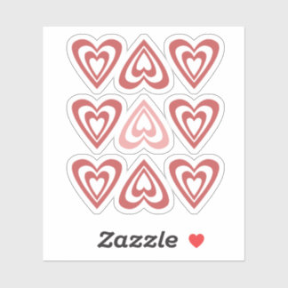 Süße Valentinstag-Herzen – Liebe & Romantik-Design Aufkleber