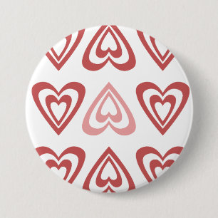Süße Valentinstag-Herzen – Liebe & Romantik-Design Button