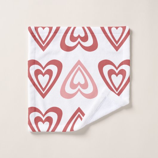 Süße Valentinstag-Herzen – Liebe & Romantik-Design Waschlappen (Waschlappen)