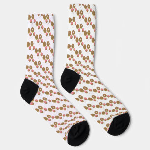 Süße Valentinstag-Leckereien Donuts Cake Pop Muste Socken