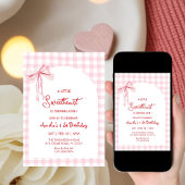 Süße Valentinstag Mädchen 1. Geburtstag Einladung