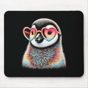 Süße Valentinstag-Pinguin-Herz-Shirts für Jungen Mousepad