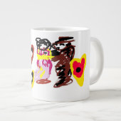 Süße Valentinstag-Puppen Jumbo-Tasse (Vorderseite Rechts)