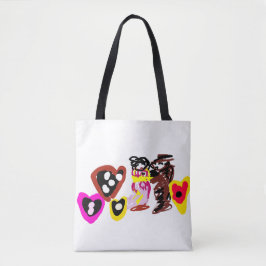 Süße Valentinstag-Puppen Tasche