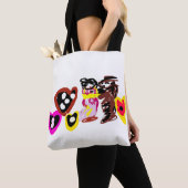 Süße Valentinstag-Puppen Tasche (Von Nahem)