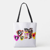 Süße Valentinstag-Puppen Tasche (Rückseite)