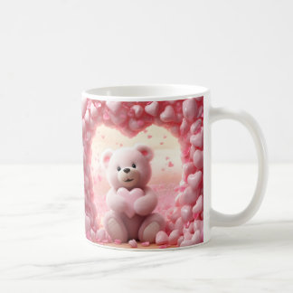 Süße Valentinstag-Teddybär-Tasse Valentinstag-Tass Kaffeetasse