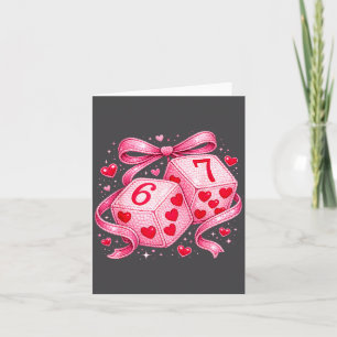 Süße Valentinstag-Würfel 6 7 Plüsch-Herzen Nk-Ästh Karte