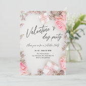 Süße Valentinstags-Feierparty Einladung (Stehend Vorderseite)
