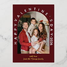 Süße Valentinstagswünsche Moderne Arch Familienfot