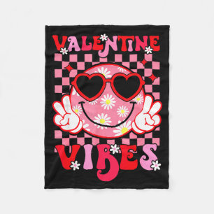 Süße Valentinstimmung Lächeln Gesicht Valentinstag Fleecedecke