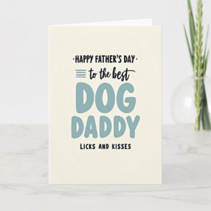 Süße Vatertag-Hundedaddy-Karte Karte