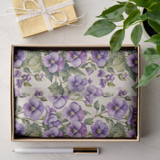 Süße Veilchen Blumen Seidenpapier