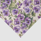 Süße Veilchen Blumen Seidenpapier (Detail)