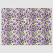 Süße Veilchen Blumen Seidenpapier (Vorderseite)