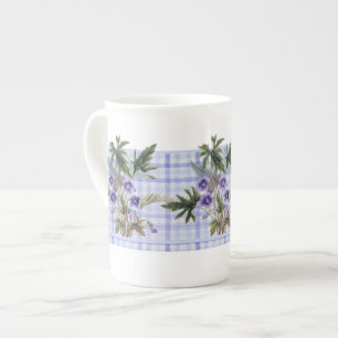 Süße Veilchen-botanische Blumenknochen-China-Tasse Porzellantasse