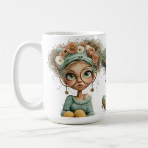 SÜSSE, VERQUERE KLEINE IRISCHE MÄDCHEN KAFFEETASSE