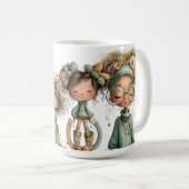 SÜSSE, VERQUERE KLEINE IRISCHE MÄDCHEN KAFFEETASSE (VorderseiteRechts)