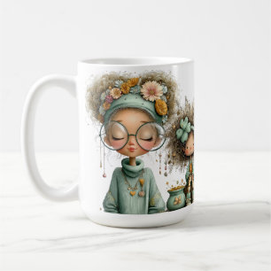 SÜSSE, VERQUERE KLEINE IRISCHE MÄDCHEN KAFFEETASSE