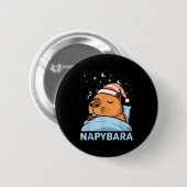 Süße verschlafene Capybara lustige Napybara Pyjama Button (Vorne & Hinten)