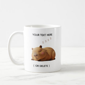 Süße verschlafene Capybara-Schlafmaus-Tasse Kaffeetasse