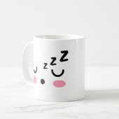 Süße verschlafene Morgen-Tasse Kaffeetasse (Vorderseite Links)