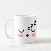 Süße verschlafene Morgen-Tasse Kaffeetasse (Links)