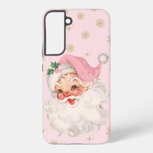 Süße verspielte Retro-Rosa Weihnachtsmann Weihnach Samsung Galaxy Hülle