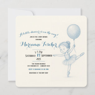 Süße verspielte Tänzerin Baby Shower für Mädchen