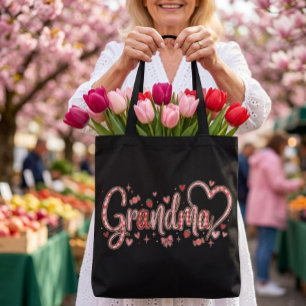 Süße, verspielte und warme Oma Tasche