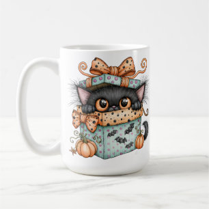 SÜSSE VERWUNDERLICHE HALLOWEEN SCHWARZE KÄTZCHEN KAFFEETASSE