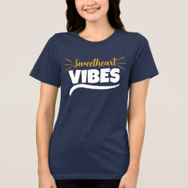 Süße Vibes Grafik Frauen Tri-Blend Shirt